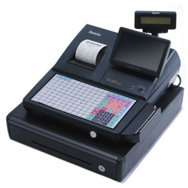 Sam4s SPS520F Cash Register (Flat keyboard) J&J Cash Registers